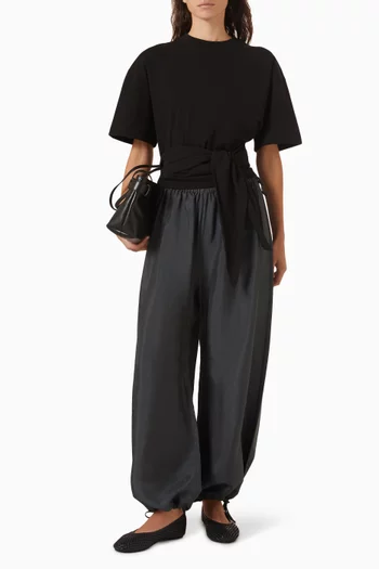 Split Back T-shirt in Cotton Jersey
