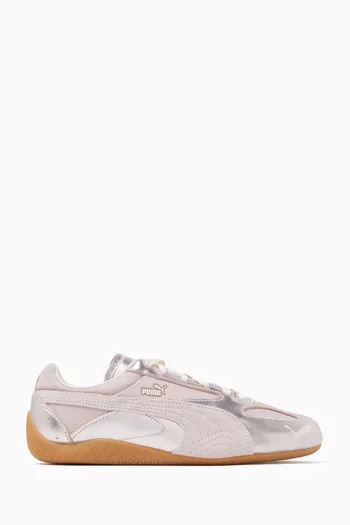 Speedcat Lou Sneakers in Metallic Leather & Mesh