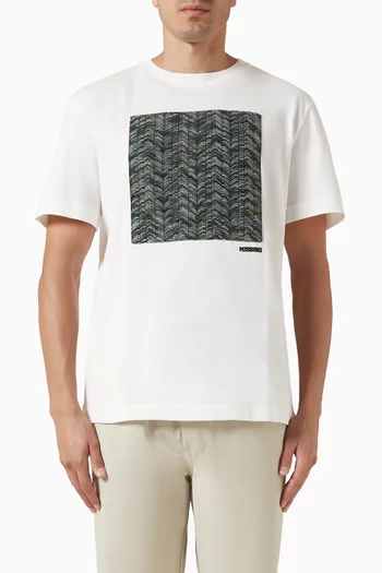 Printed T-shirt in Cotton