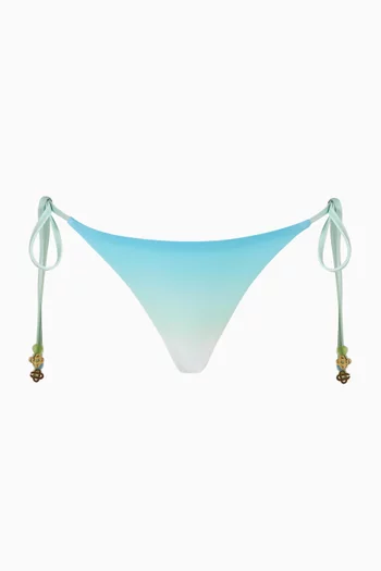 Gradient String Beaded Bikini Briefs
