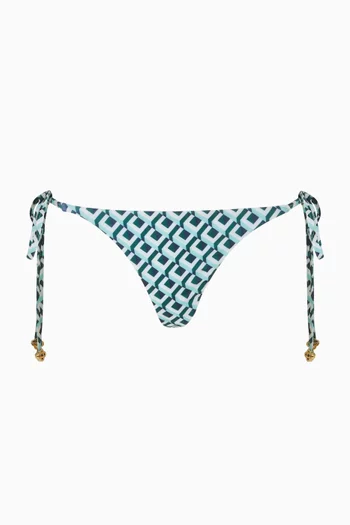 Cubist CC Monogram String Beaded Bikini Briefs