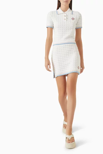 Tennis Polo Shirt in Boucle