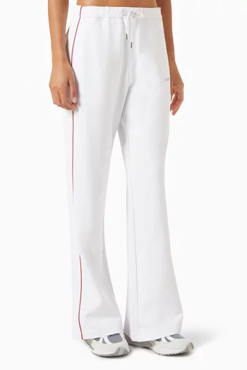 Textured Wide-leg Sweatpants