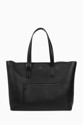 Travel Tote Bag in Leather