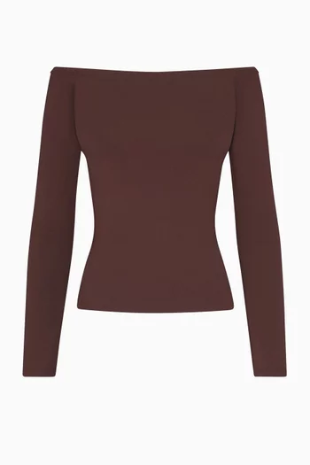 Smooth Layers Off-The-Shoulder Top