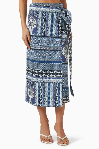 Sandra Skirt in Linen Blend