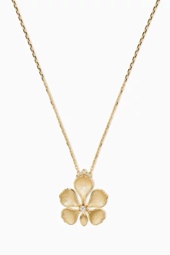 The First Bloom Diamond Necklace in 18kt Gold