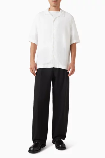 Camp Collar Shirt in Linen