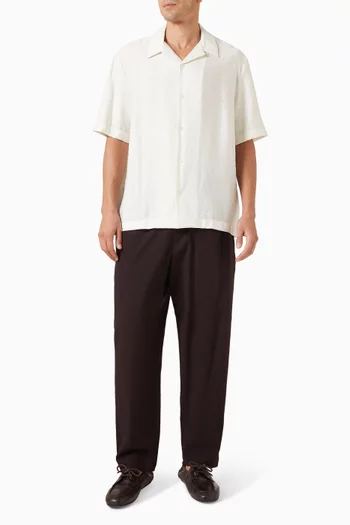 Camp Collar Shirt in Linen