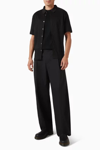 Short-sleeved Shirt in Linen
