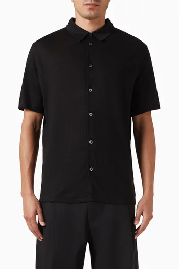 Short-sleeved Shirt in Linen