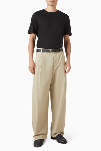 T-Shirt in Linen & Jersey blend