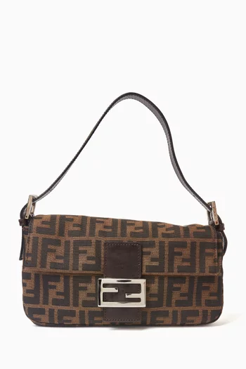 90s Zucca Monogram Baguette Shoulder Bag