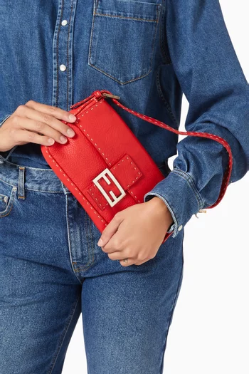 Selleria Baguette Shoulder Bag in Leather