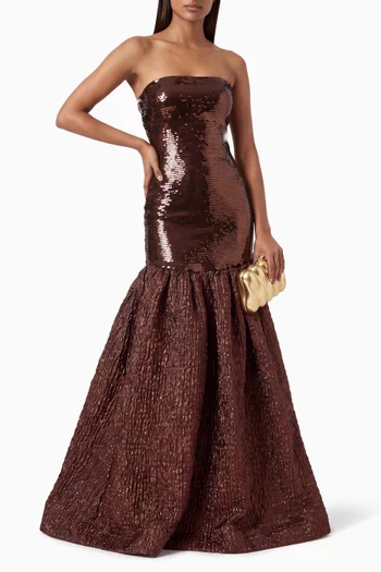 Sequin-embellished Gown