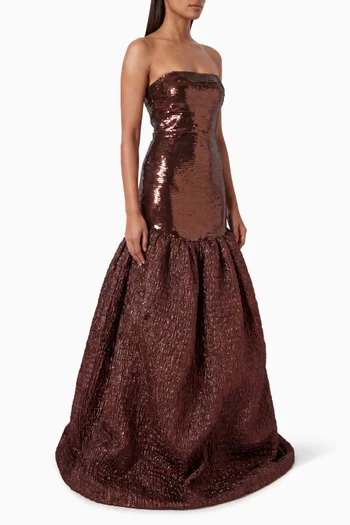 Sequin-embellished Gown