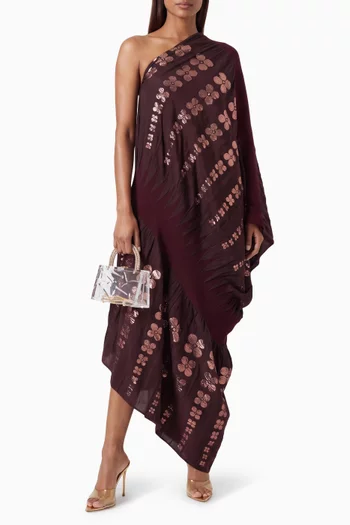 One-shoulder Knit Dress
