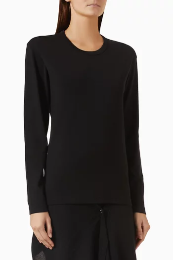 Rib Top in Jersey