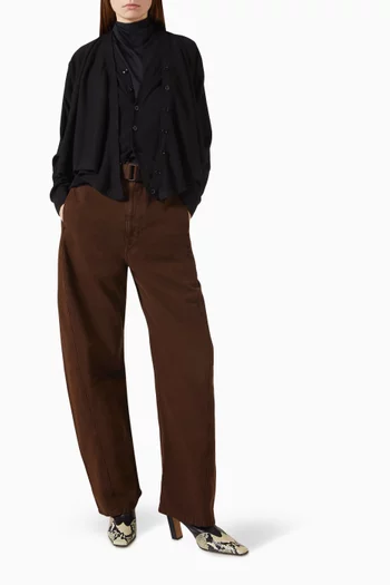 Trompe-l'Œil Cardigan in Wool-blend