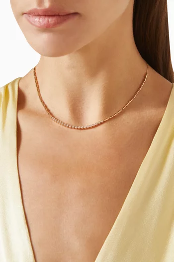Iteru Line Diamond Necklace in 18kt Gold