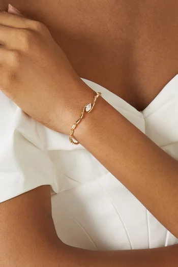 Uraeus Diamond Bracelet in 18kt Gold