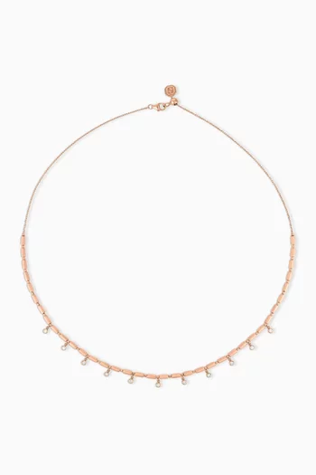 Iteru Scattered Diamond Necklace in 18kt Gold