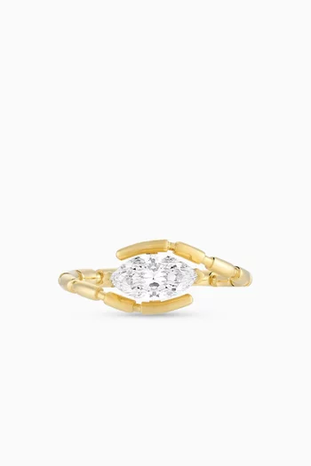 Uraeus Diamond Ring in 18kt Gold
