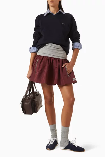 Technical Fabric Miniskirt