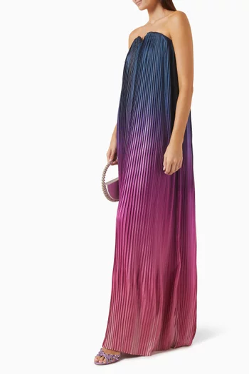 Ombre Pleated Dress