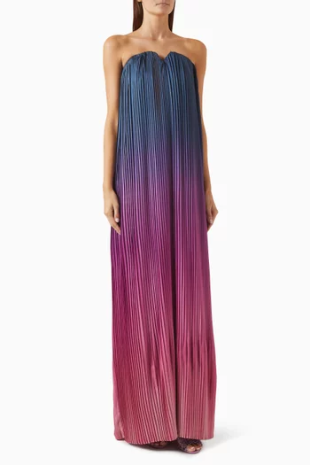 Ombre Pleated Dress