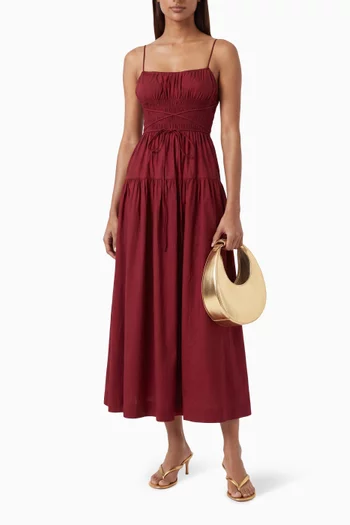 Safia Maxi Dress in Cotton-silk