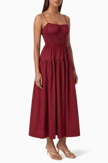 Safia Maxi Dress in Cotton-silk