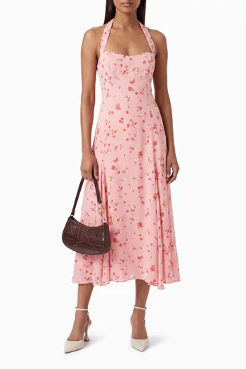 Yanitza Halter Dress in Georgette