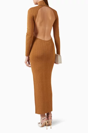 Open-back Knit Dress