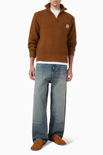سترة ديترويت بسحّاب قصير