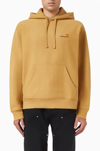 Hooded American Script Sweatshirt in Brushed Fleece