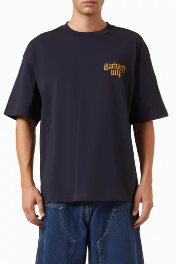 Blackletter Logo T-shirt in Cotton