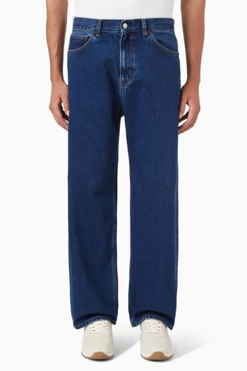 Payson Wide Straight Jeans in Denim
