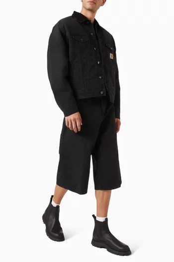 OG Single Knee Shorts in Cotton-twill