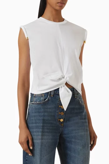 Knot T-shirt in Jersey