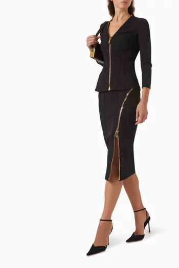 Zip Corset-style Jacket