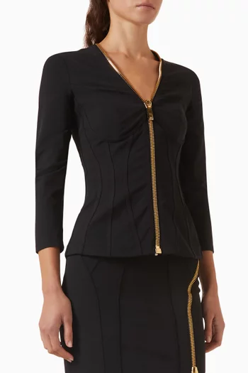 Zip Corset-style Jacket