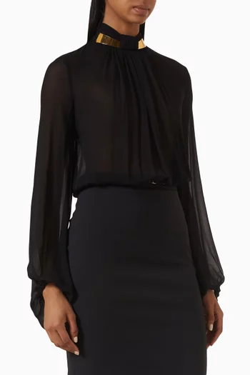 Jewel Bodysuit in Georgette