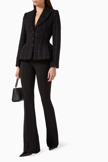 Peplum Blazer in Tweed