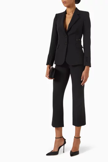 Single-breasted Blazer in Stretch Crêpe