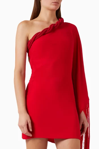 Olimpia One-shoulder Fringe Dress