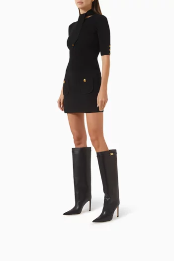 Knee-high 100 Boots in Nappa-effect Leather