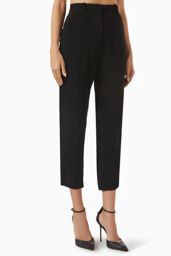 Tapered Pants in Light Crepe