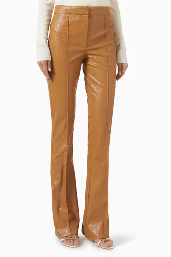 Fish-scale Bootcut Pants