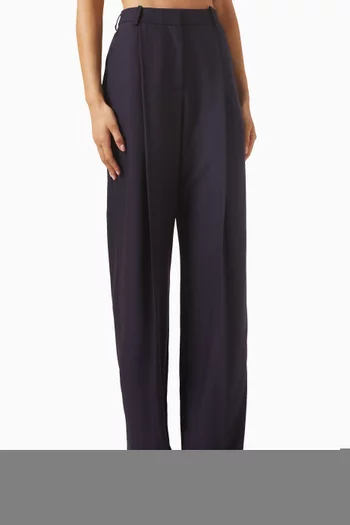 Pinstripe Pants in Virgin Wool Blend